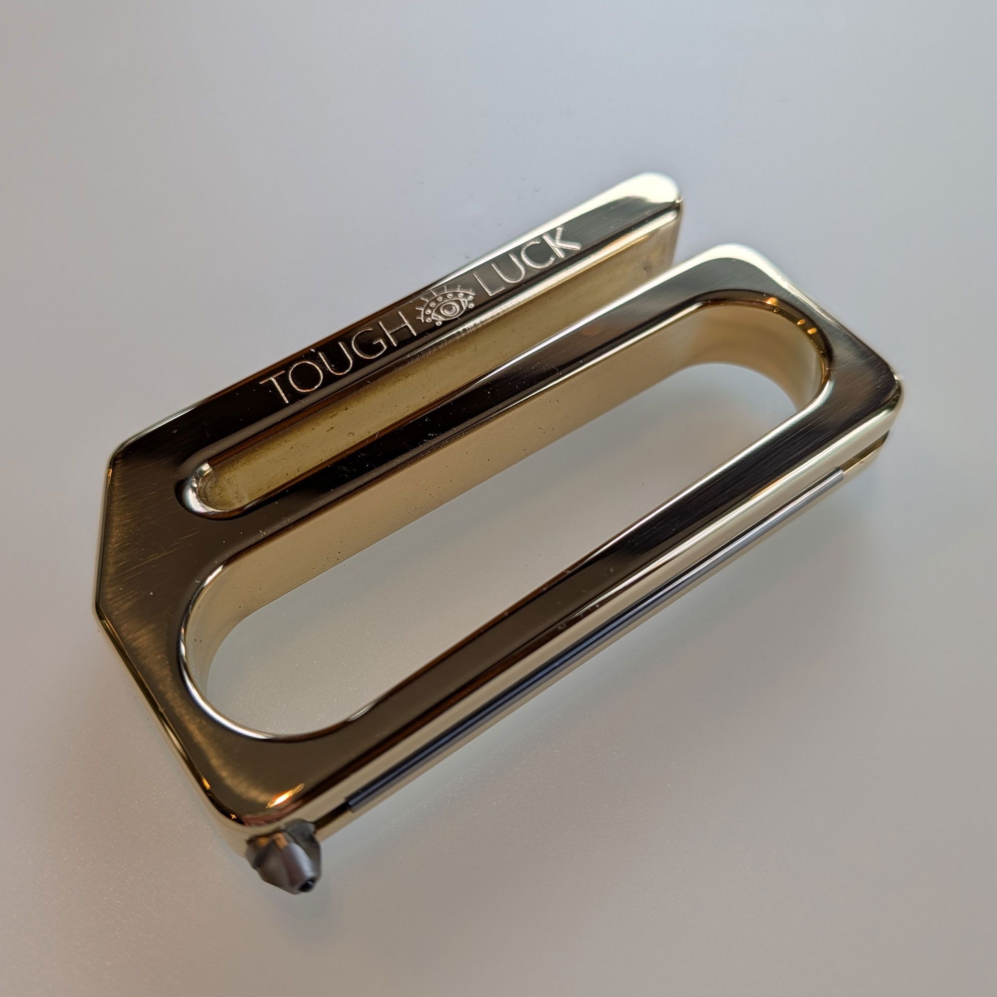 Tough Luck Knucks, Polished Brass